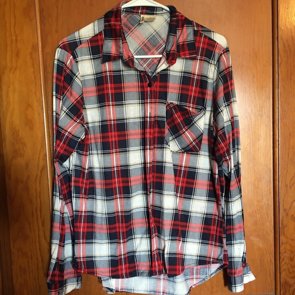 Plaid button down